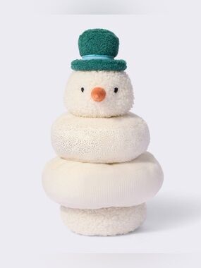 Cloud Island Plush Snowman Stacking Toy